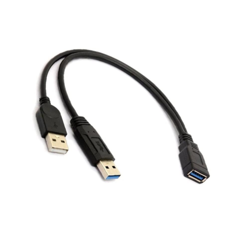 Female USB-A Y-Cable